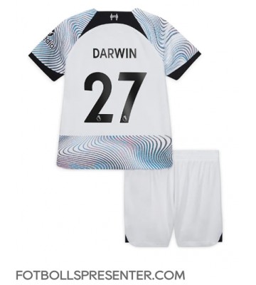 Liverpool Darwin Nunez #27 Bortatröja Barn 2022-23 Kortärmad (+ korta byxor)